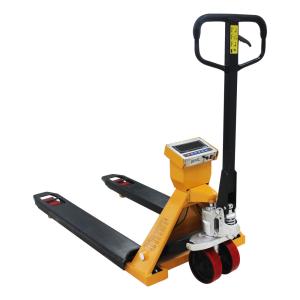 China 2T Hand Pallet Truck Scales Wear Resistant With Hydraulic Drum Lifter on sale