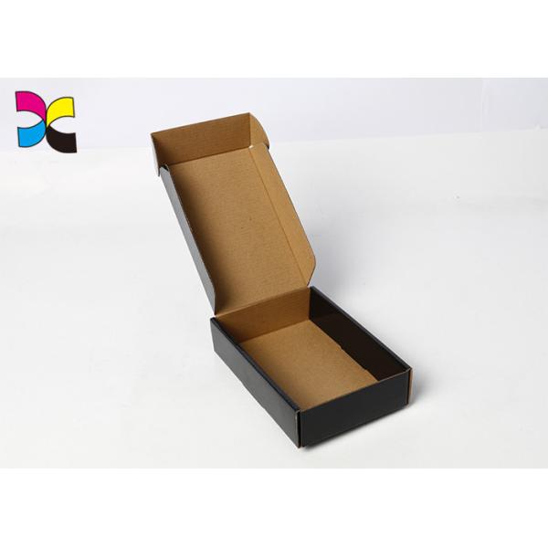 White Flute Printed Shipping Boxes Glossy Lamination With CMYK Pantone Color