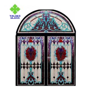 China Church Stained Glass Decorative Panels 780x962mm Regular Size CE Certificated on sale