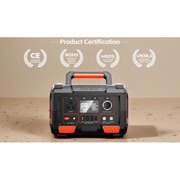 300W Portable Solar Power Station with Lithium Battery and MPPT