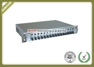 China 19 Inch 2U Rackmount Managed Media Converter Chassis Support SNMP TELNET 5 on sale