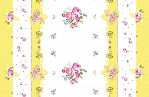 China Wild Flowers Paper Cover For Table , OEM 54 X 108 Inch Floral Paper Tablecloths on sale