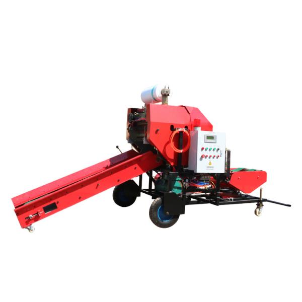 High Efficiency Corn Round Silage Baler Machine With Bearing Components