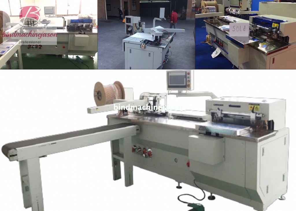 Automatic coil closing machine inline punching PBW580 for notebook and calendar