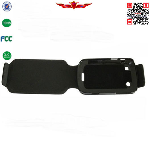 New Arrival Hot Selling Belt Clip Leather Cover Cases For Blackberry 9900 High Quality
