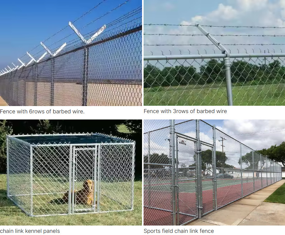 Easy Install Pvc Coated Chain Link Mesh Fence Uniform Mesh Size 50*50 Or 60*60mm