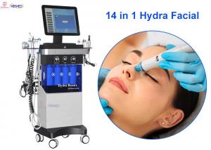 China 14 Handpieces Hydra Facial Oxygen Machine Microdermabrasion Hydrodermabrasion Machine on sale