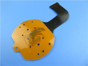 Wholesale Double Layer Flexible Printed Circuit (FPC) With Black Coverlay and FR4 as Stiffener plus Gold Pads for Gigabyte Switch from china suppliers