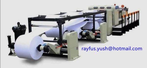 Quality Automatic High Speed Rotary Paper Sheeter Stacker Four Roll Edge Align Cutting for sale