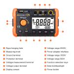 VICTOR 60D+ displays in 2000 digits intelligent micro-insulation tester Short