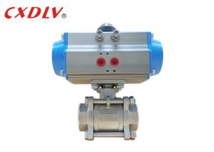 Wholesale Two Way Stainless Steel 304 Pneumatic Control Valve with Actuator for Water from china suppliers