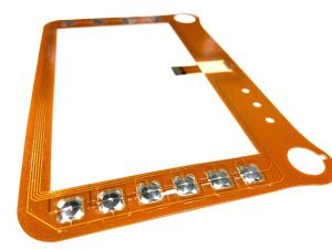 Flexible Coppered Etching Membrane Control Panel With OEM Design