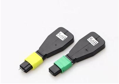 Quality 12 Core MPO APC UPC Fixed Fiber Optic Attenuator 5dB Optical Fibre Connector for sale