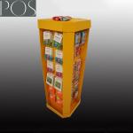 Comprehensive material rotatable counter display with turnatable