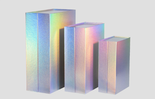 Holographic Rainbow Magnetic Flip Top Box Cosmetic Skincare Packaging Custom Logo Printing