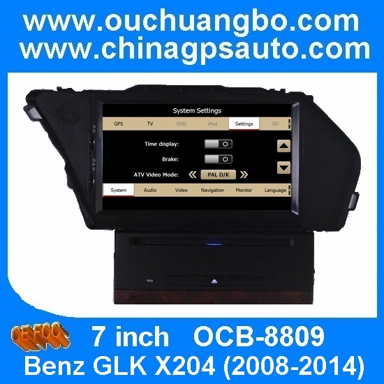High quality Car radio for Mercedes Benz GLK X204(2008-20114) with gps dvd/ipod/steering/sd/usb OCB-8809