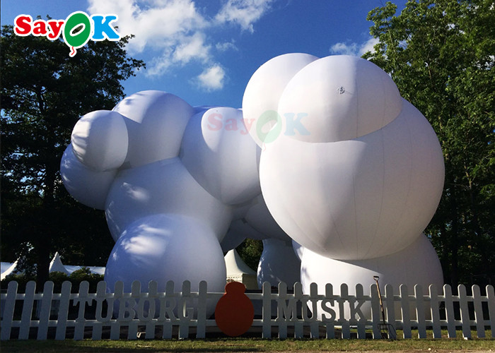 Event PVC Custom Cloud Shaped Balloons With Two Sides Digital Printing