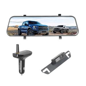 Rearview Mirror Dash Cam Backup Camera AHD Car Charger Receiver