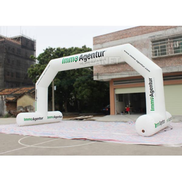 Outdoor Event Entrance Arch / Advertising Finish Line Blow Up Arch