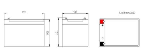High Efficiency 12Ah LiFePO4 Battery 153.6Wh Lead Acid Battery Replacement