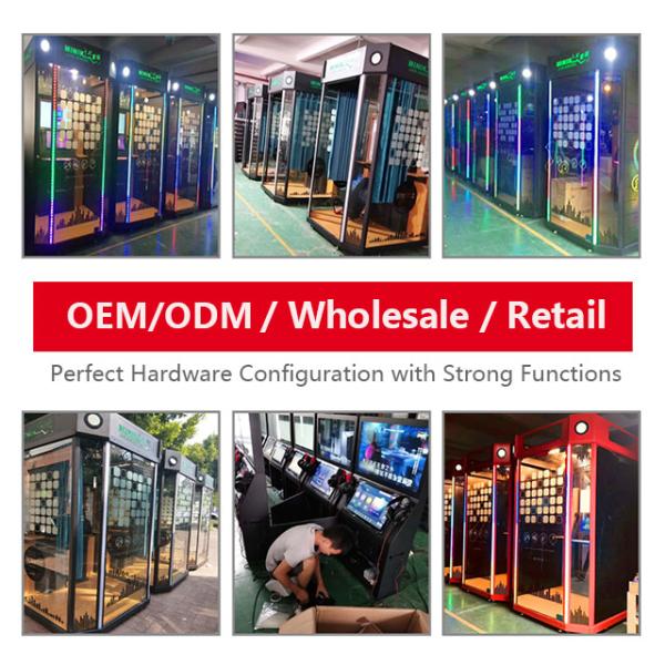 Coin Pusher Mini KTV Booth Karaoke Machine With Screen For Mall / Street / Park