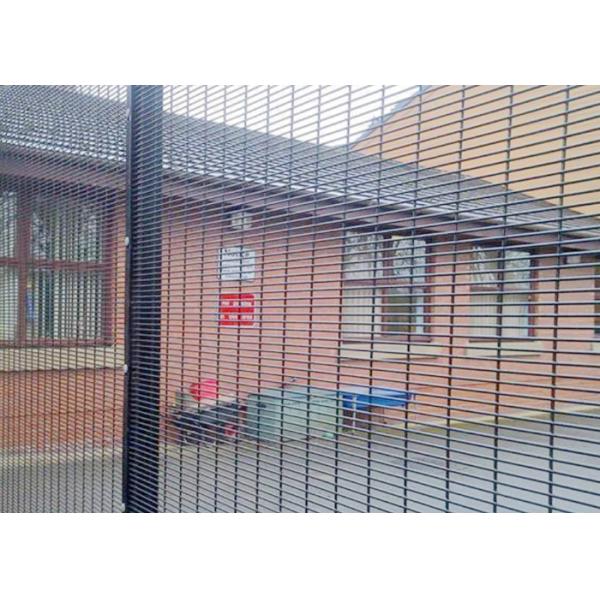 Metal Hot Dipped Galvanized 358 High Security Fence , Anti Climb Mesh Fence