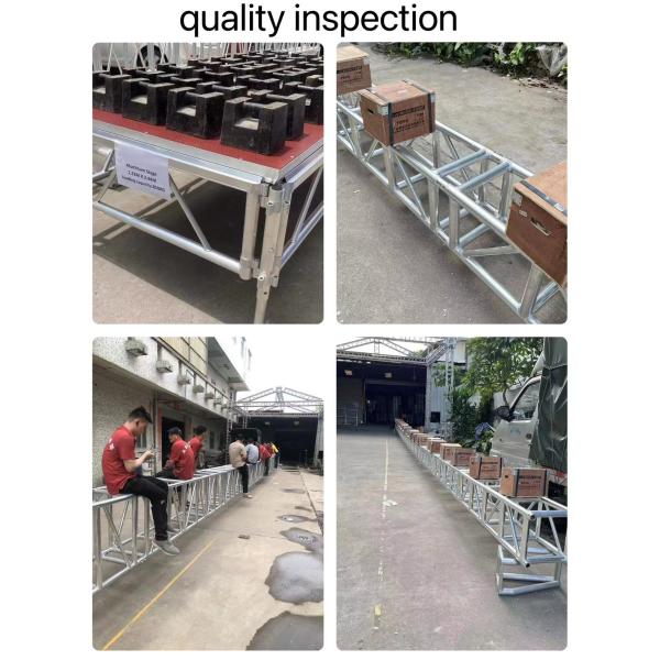 Silver Aluminum Layer Truss Aluminum DJ Lighting Truss For Outdoor Concerts