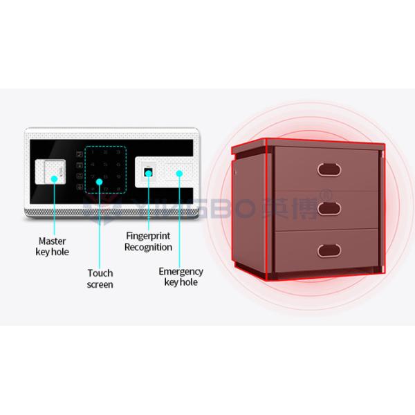 Wireless Charging Night Table Smart Safe Box For Home Security