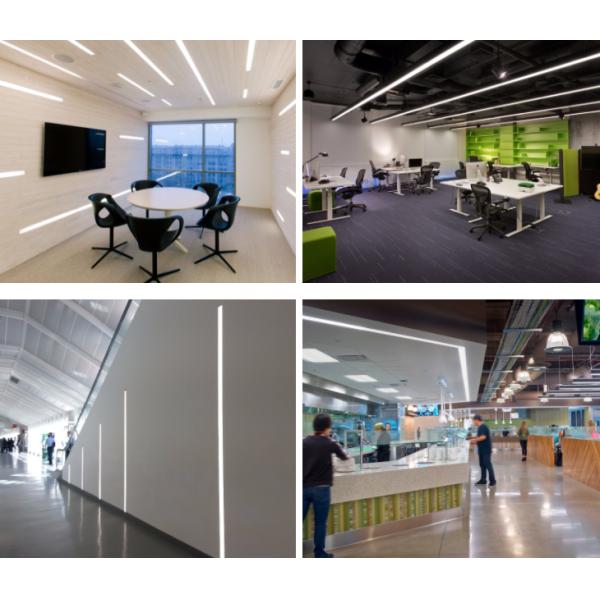 Optional PC Cover Heat Resistant LED Strip Aluminium Extrusion Profile For Housing