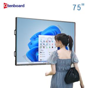 Wholesale Qtenboard Custom Logo Factory Price 4k Touch Screen Multi-Language Software Lcd Smart Digital Whiteboard from china suppliers