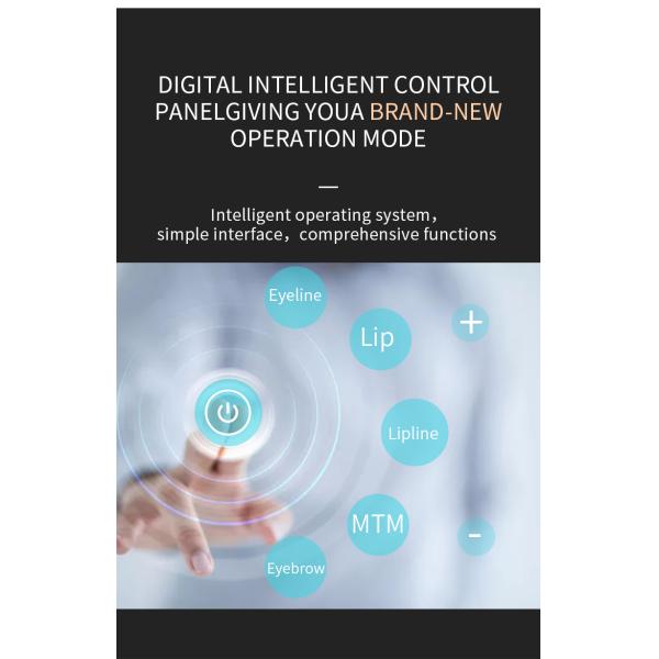 PMU Gold Microblading Permanent Makeup Machine Hollow Cup Motor