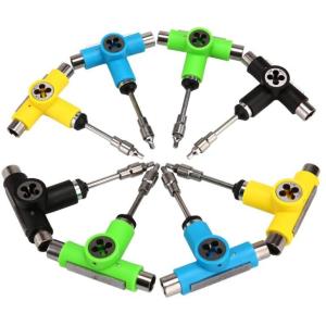 Skate Tool 10-In-1 Multi Function Skateboard Multi Tool Nylon Metal