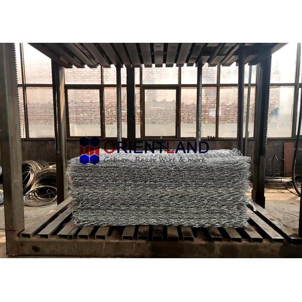 Zn+Al Coating Gabion Baskets Dimensions 3 X 1 X 0.5 M And Mesh Size 6x8