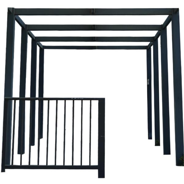 Ornamental Rugged Wrought Iron Guardrail Trellis Handrails For Outdoor Steps