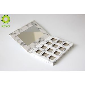 Marbling Style Empty Eyeshadow Palette , 12 Pans Empty Eyeshadow Container