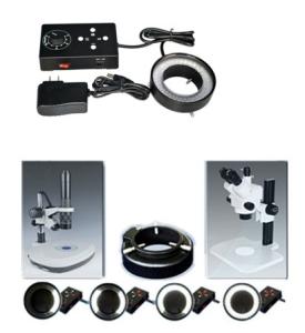 China Intensity Adjustment Stereo Zoom Microscope LED Ring Lamp Accessories on sale
