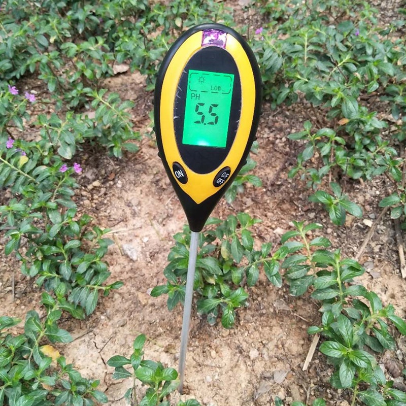 Moisture Gardening Water Soil Testing Machine 4 in 1 PH Meter with LCD Sensor Prob