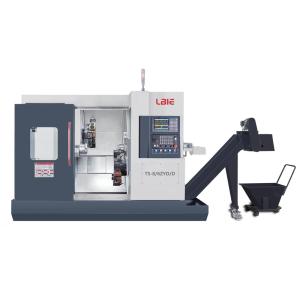 China CNC Fanuc Dual Spindle Dual Turret Lathe 22m/Min Rapid Feedrate on sale