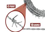 Impact Resistant PVC Coated Galvanized Barbed Wire Mesh Fencing With Custom
