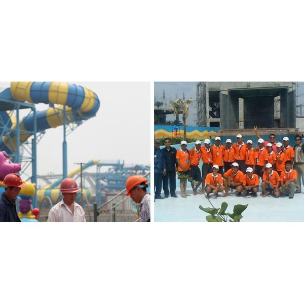 Safe Pirate Ship Medium Water Play Equipment Funny Slide Resort