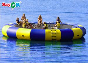 China Floating Water Trampoline With Slide on sale