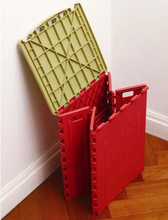 Plastic Step Folding Table And Stools Non Slip Storage Box Portable