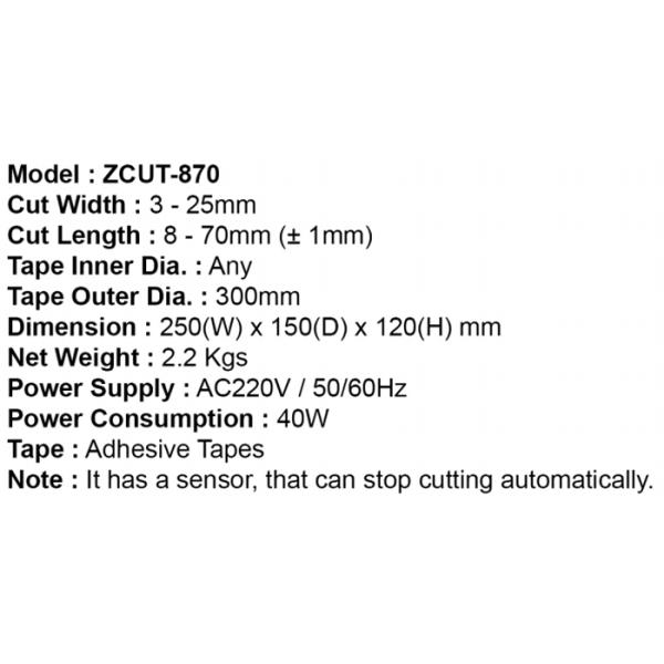 ZCUT-870 Carousel Tape Dispenser image 2