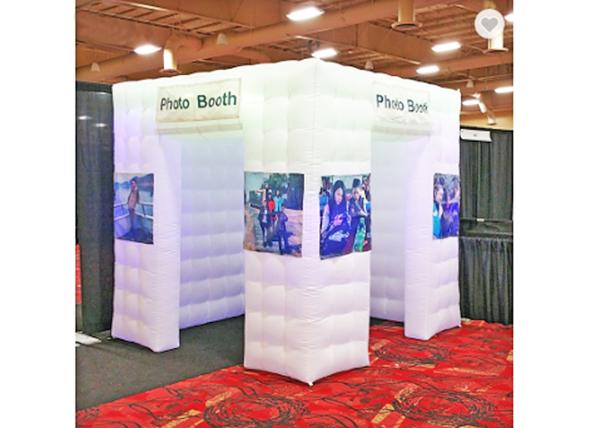 Quality 9m2 Portable Inflatable Booth For Projector Media Events Convenient Installation for sale