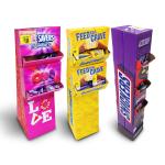 Custom PDQ slipper Pallet display stand with compartments