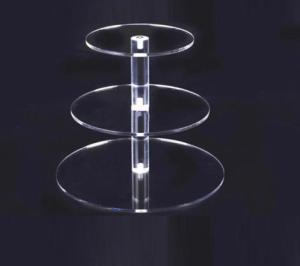 Wholesale Clear Round Acrylic Display Fixtures 3 Layers Acrylic Cake Display Stand from china suppliers