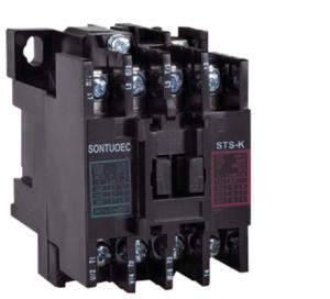 Black Three Phase Magnetic Contactor With Overload Relay Flame Retardant