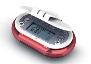Wholesale Calories Count Pedometer with 7 days memory and large digit single line display from china suppliers