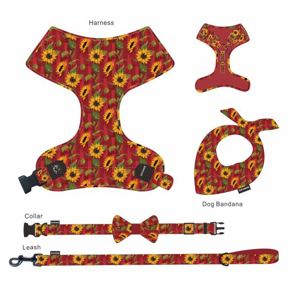 Reflective Pet Dog Harness Outside Walking Slip Moisture Resistant