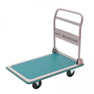 China 300kg Collapsible Hand Trolley Workshop Stainless Steel Platform Trolley on sale